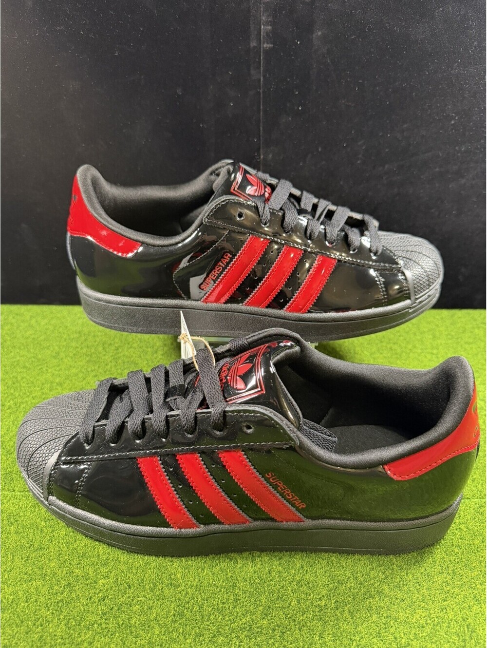 Adidas Superstar II Black/Red Sneakers-Men’s Size 10 - KJ3262